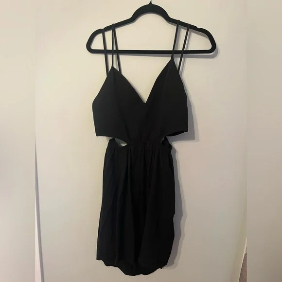 Aerie Smoked Black Dress with Cut Outs - Picture 2 of 7